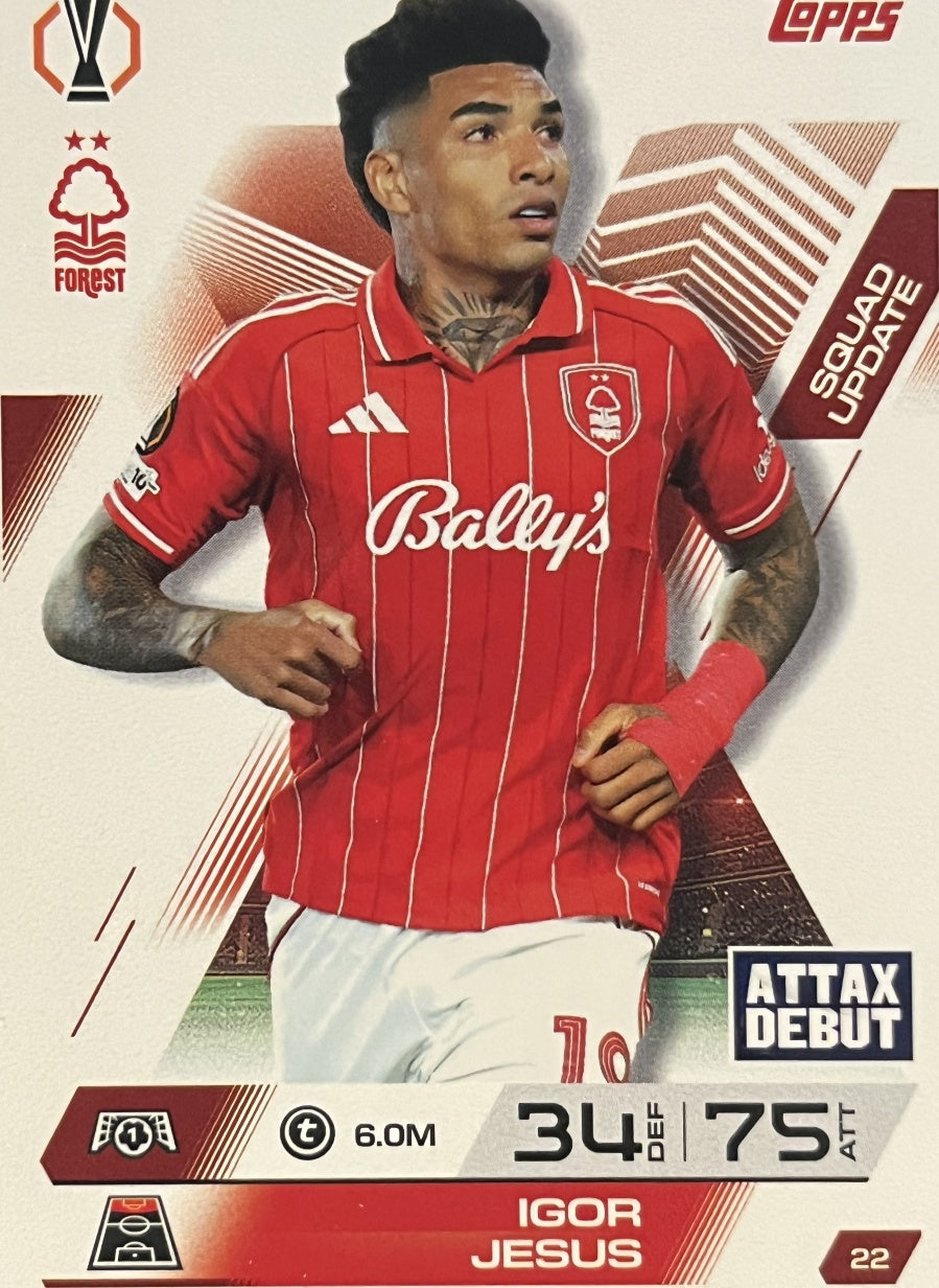 Igor Jesus 2026 2026 Topps Match Attax Extra 2026 #22