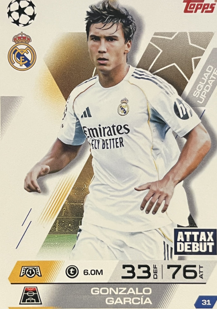Gonzalo Garcia 2026 2026 Topps Match Attax Extra 2026 #31