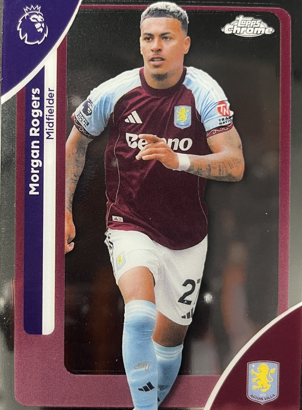 Morgan Rogers 2026 2026 Topps Premier League Chrome #22