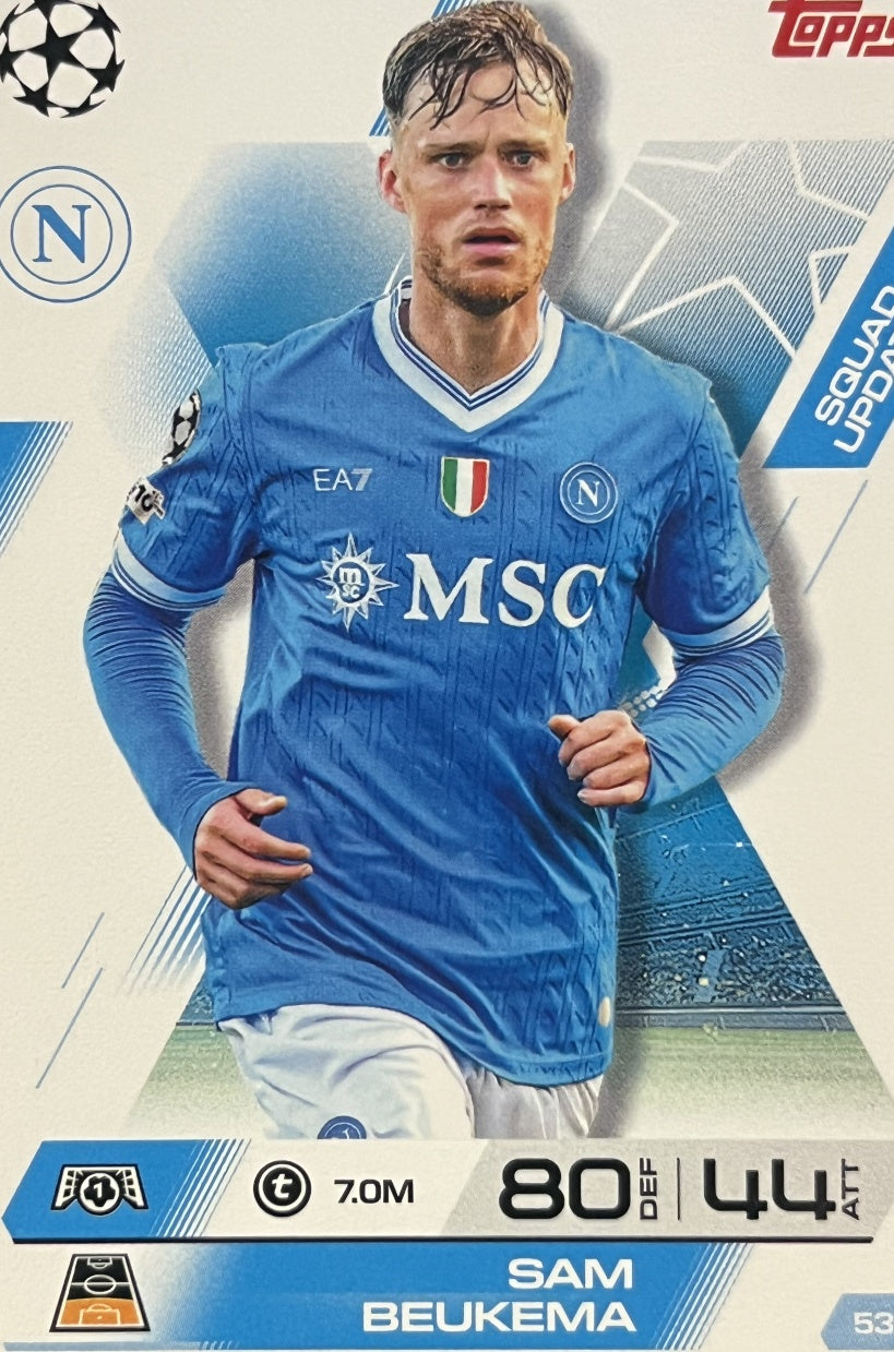 Sam Beukema 2026 2026 Topps Match Attax Extra 2026 #53