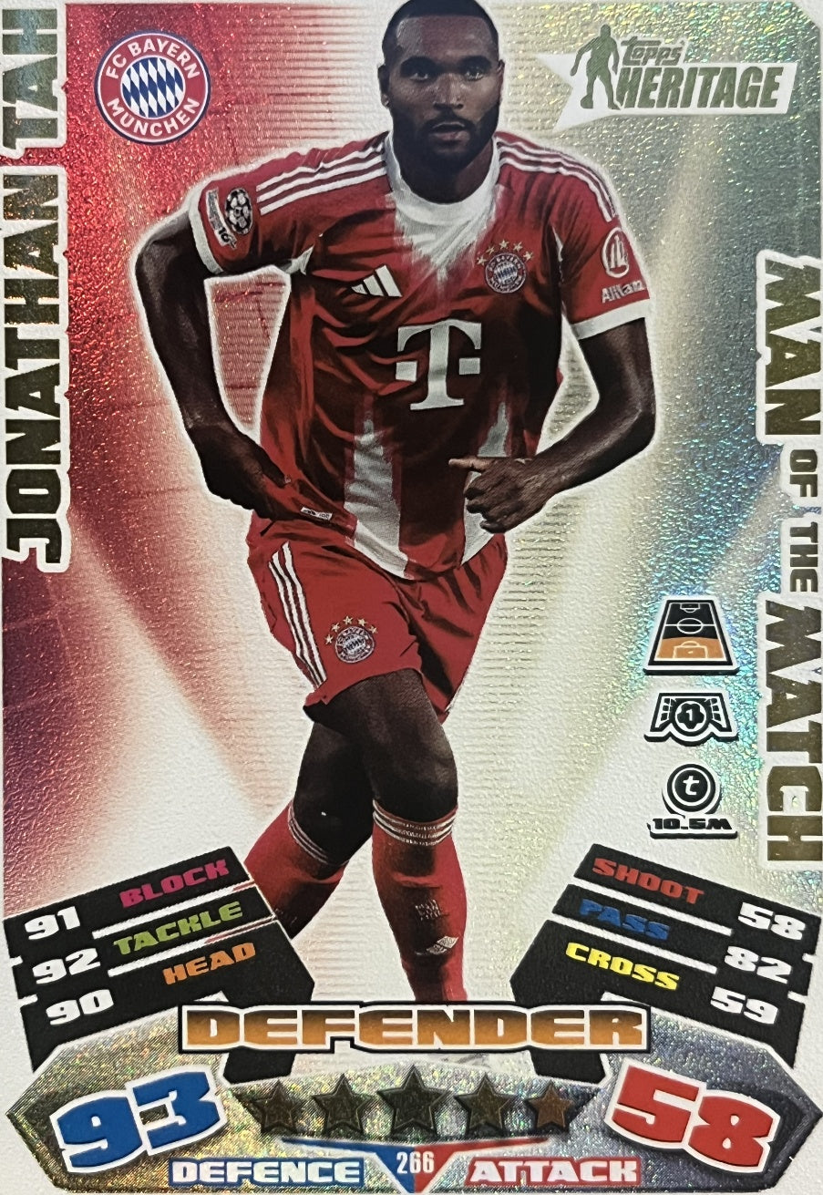 Jonathan Tah 2026 2026 Topps Match Attax Extra 2026 #266