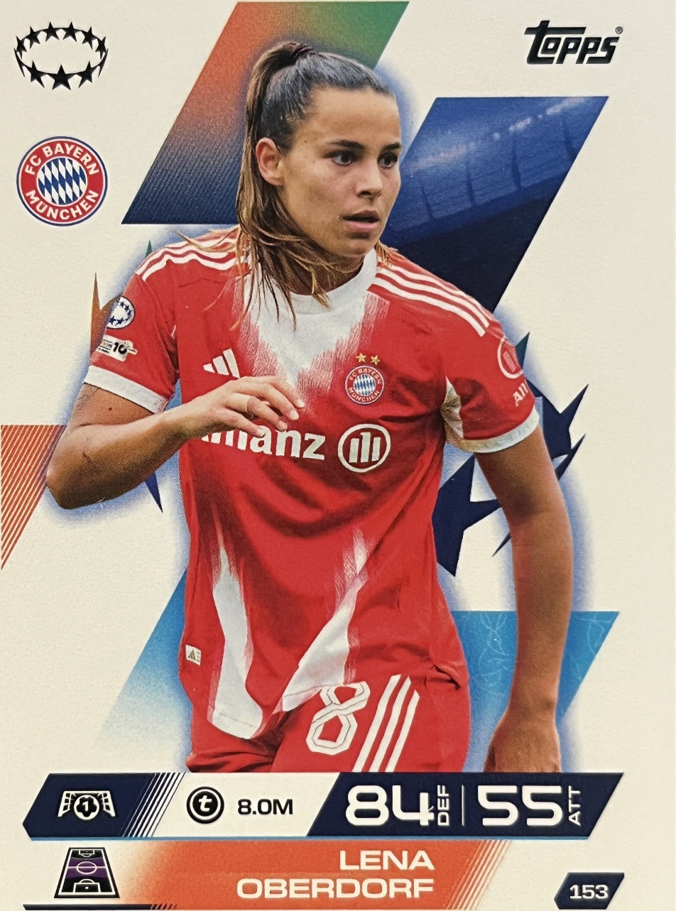 Lena Oberdorf 2026 2026 Topps Match Attax Extra 2026 #153