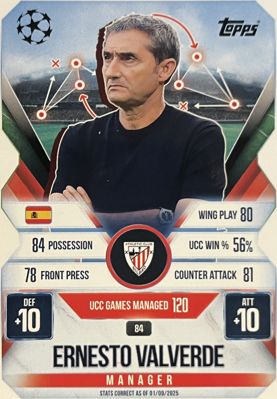 Ernesto Valverde 2026 2026 Topps Match Attax Extra 2026 #84