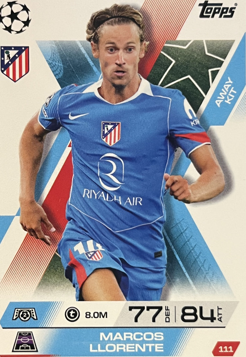 Marcos Llorente 2026 2026 Topps Match Attax Extra 2026 #111