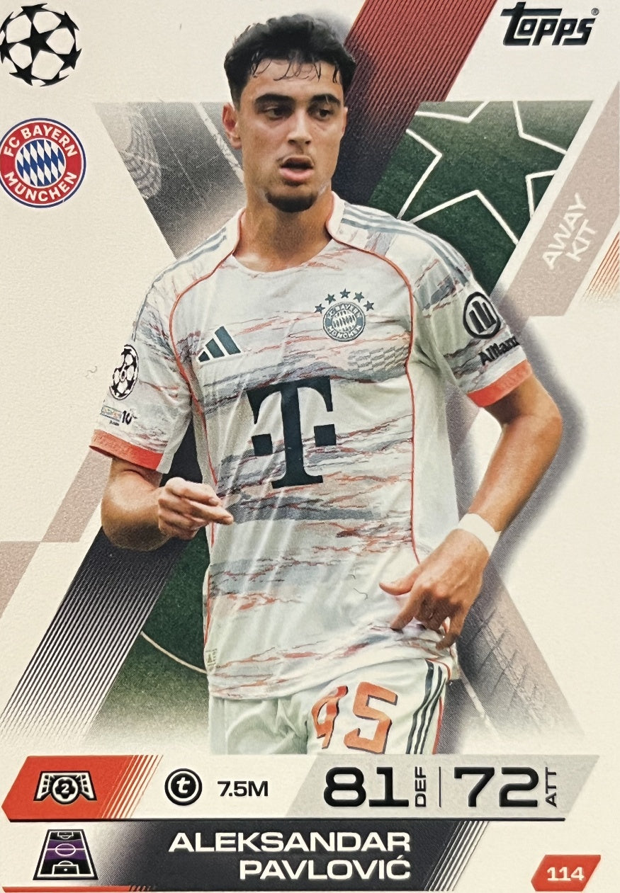 Aleksander Pavlovic 2026 2026 Topps Match Attax Extra 2026 #114