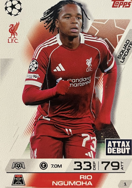 Rio Ngumoha 2026 2026 Topps Match Attax Extra 2026 #1