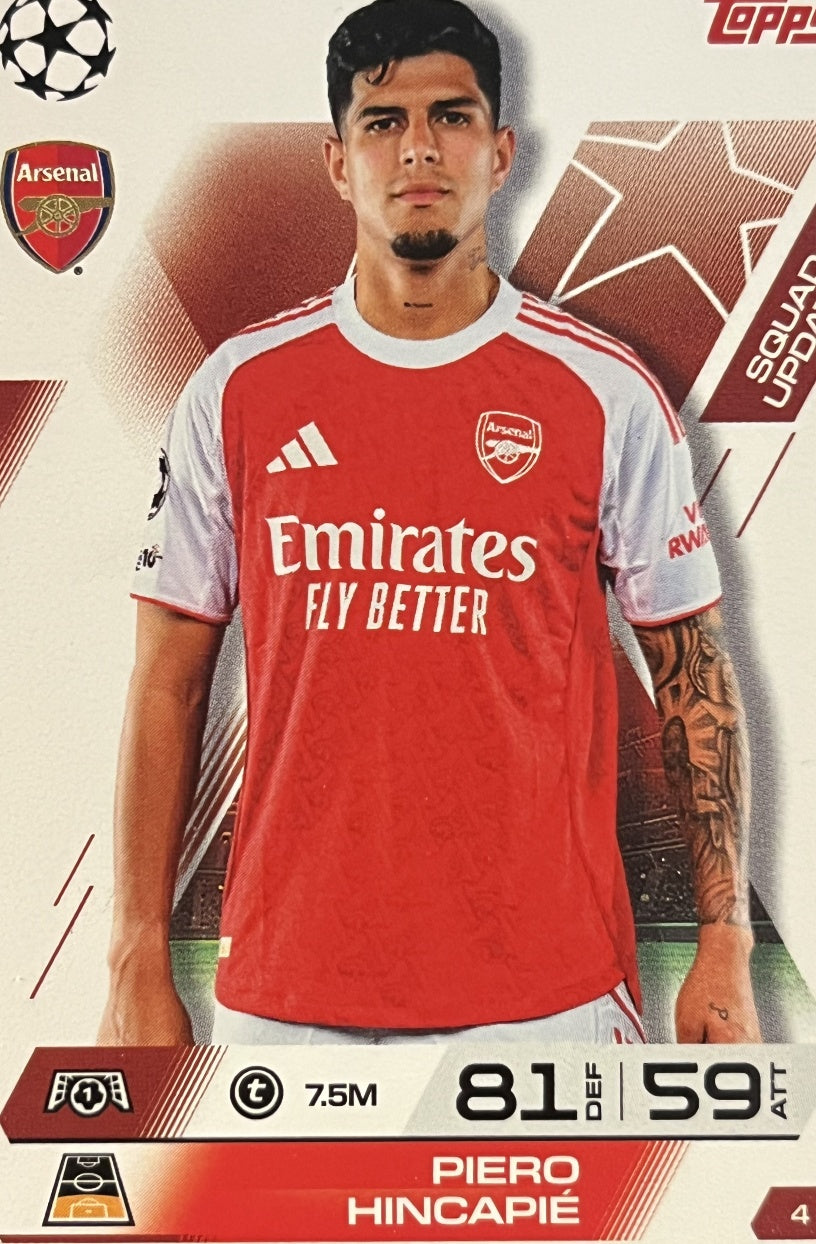 Piero Hincapie 2026 2026 Topps Match Attax Extra 2026 #4