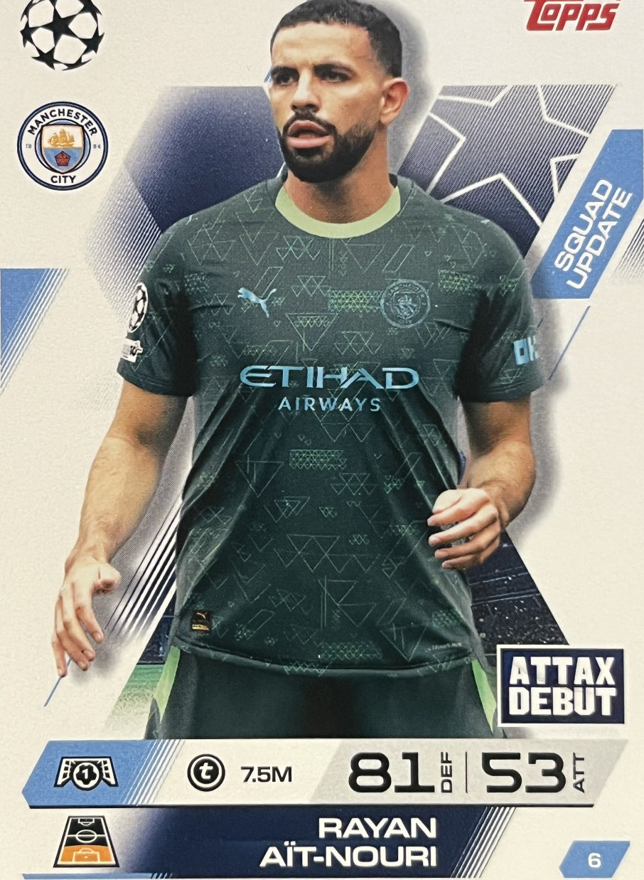 Rayan Aït-Nouri 2026 2026 Topps Match Attax Extra 2026 #6
