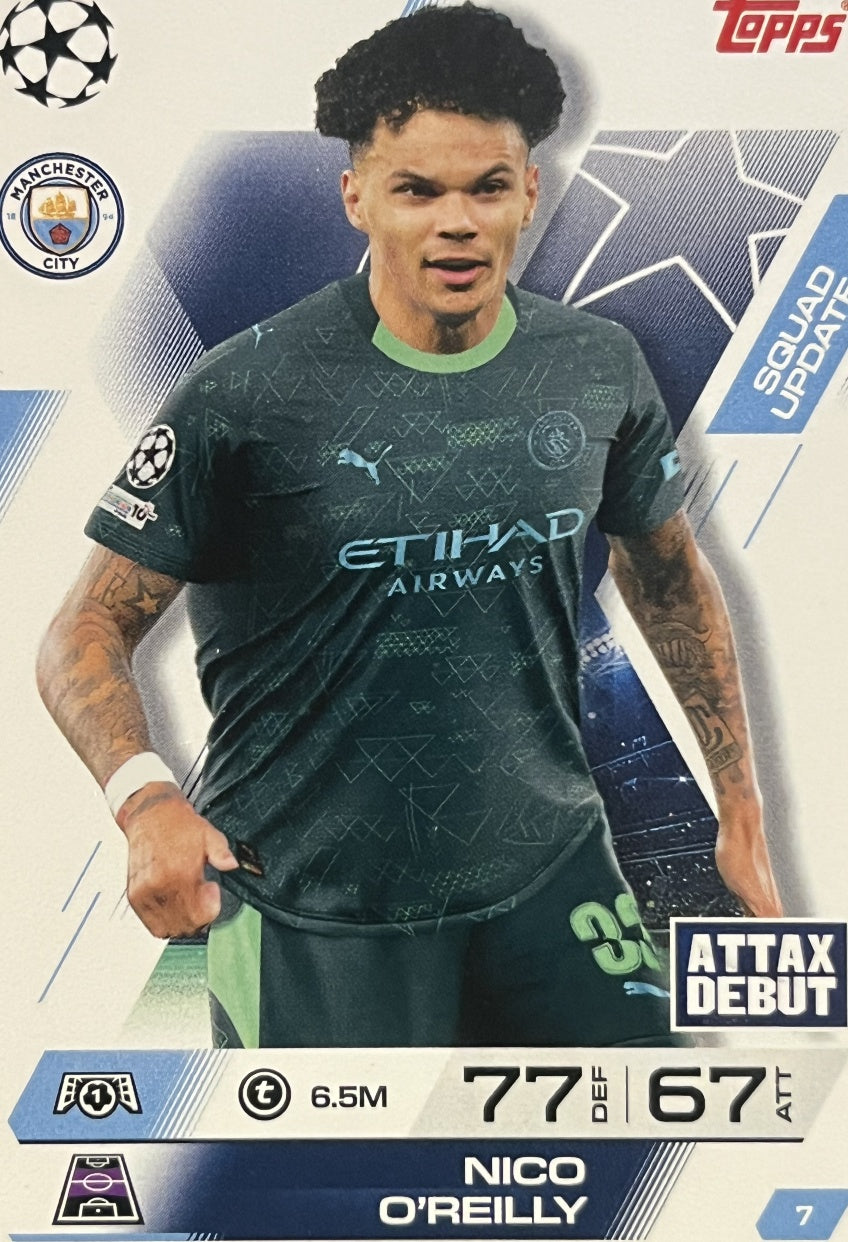 Nico O'Reilly 2026 2026 Topps Match Attax Extra 2026 #7
