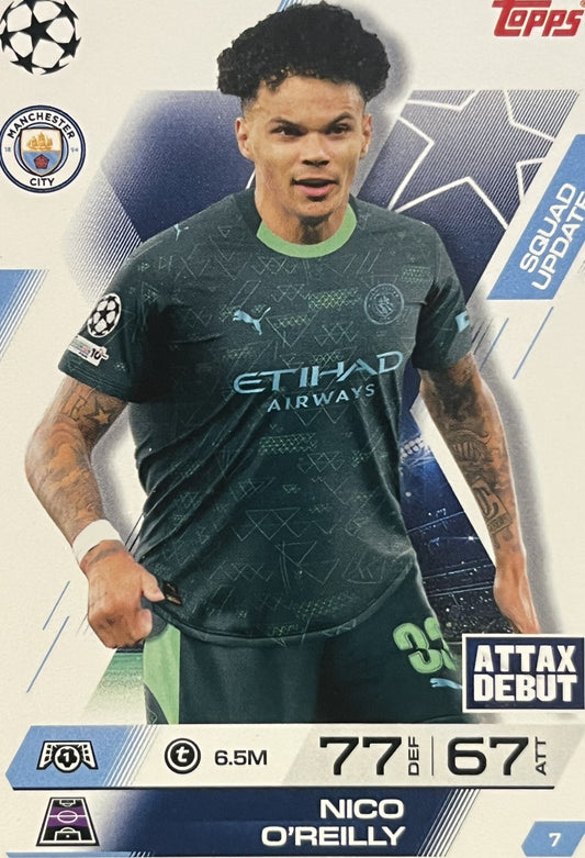 Nico O'Reilly 2026 2026 Topps Match Attax Extra 2026 #7