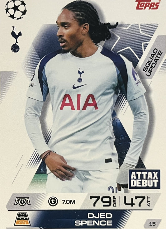 Djed Spence 2026 2026 Topps Match Attax Extra 2026 #15