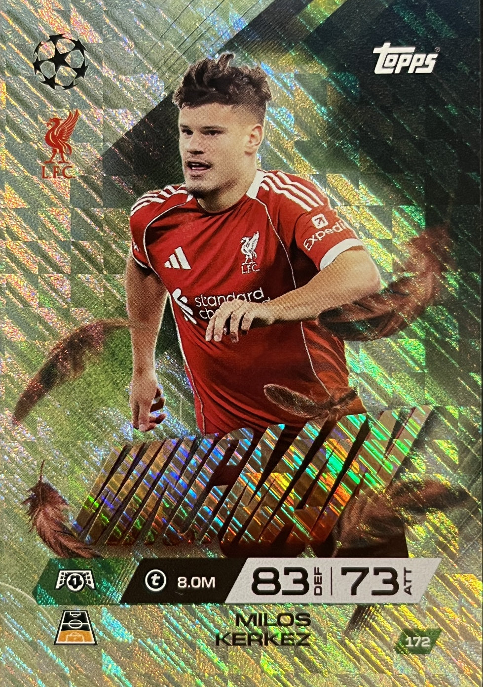 Milos Kerkez 2026 2026 Topps Match Attax Extra 2026 #172