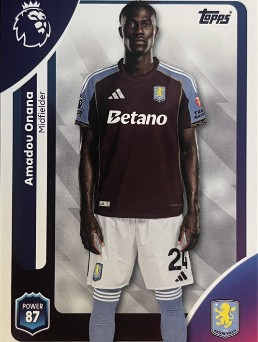 Amadou Onana 2026 2026 Topps Premier League #26