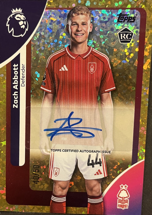 Zach Abbott 2026 2026 Topps Premier League #241