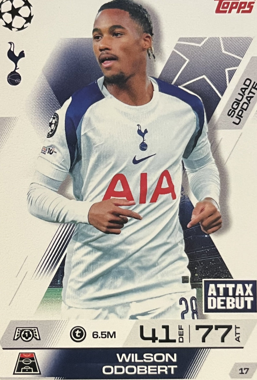 Wilson Odobert 2026 2026 Topps Match Attax Extra 2026 #17