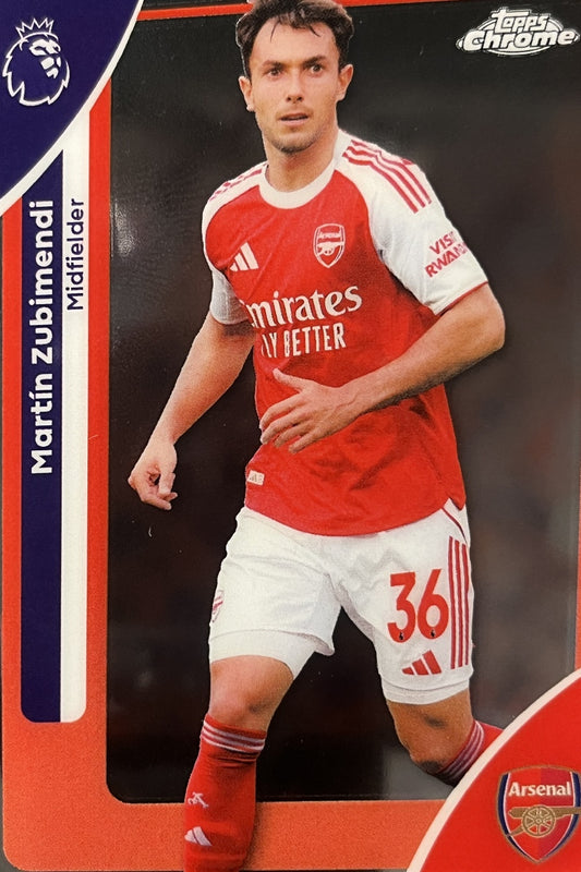 Martín Zubimendi 2026 2026 Topps Premier League Chrome #18