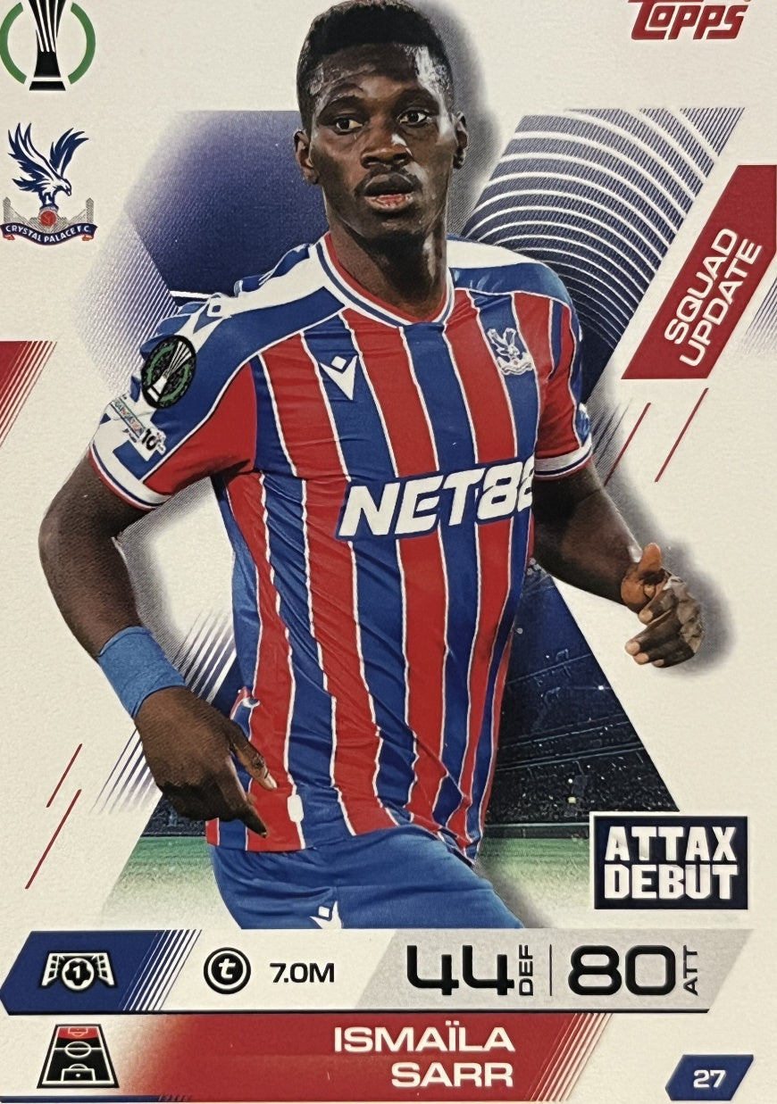 027 Ismaila Sarr Squad Update 2026 Topps Match Attax Extra 2026 027-ismaila-sarr-squad-update-2026-topps-match-attax-extra-2026