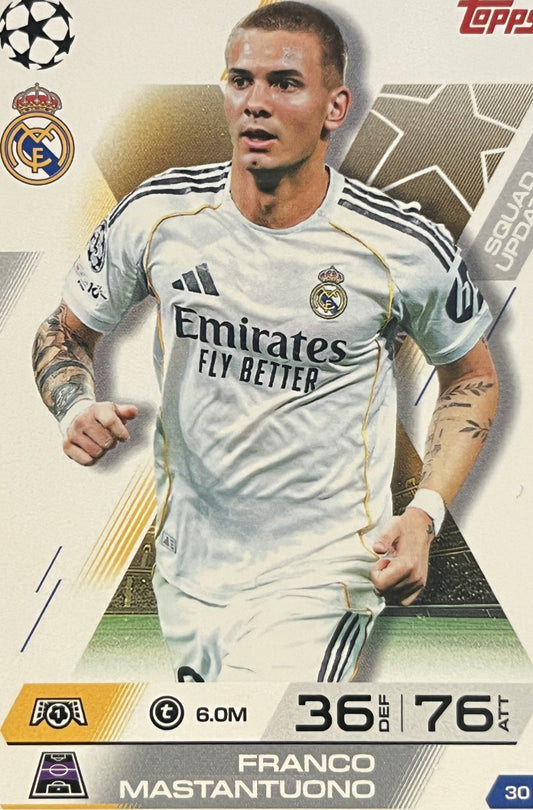 Franco Mastantuono 2026 2026 Topps Match Attax Extra 2026 #30