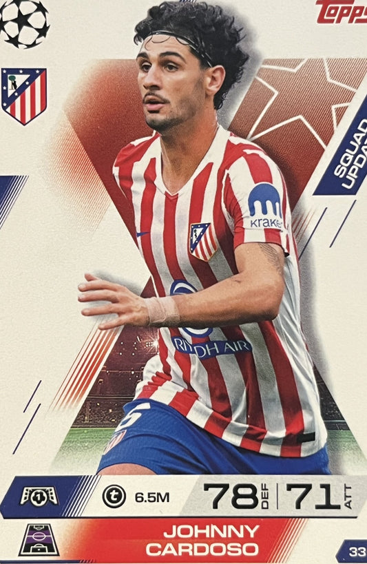 Jonny Cardoso 2026 2026 Topps Match Attax Extra 2026 #33