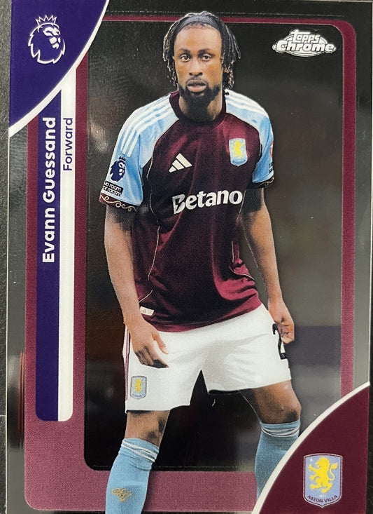 Evann Guessand 2026 2026 Topps Premier League Chrome #28