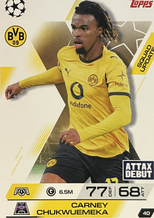 Carney Chukwuemeka 2026 2026 Topps Match Attax Extra 2026 #40