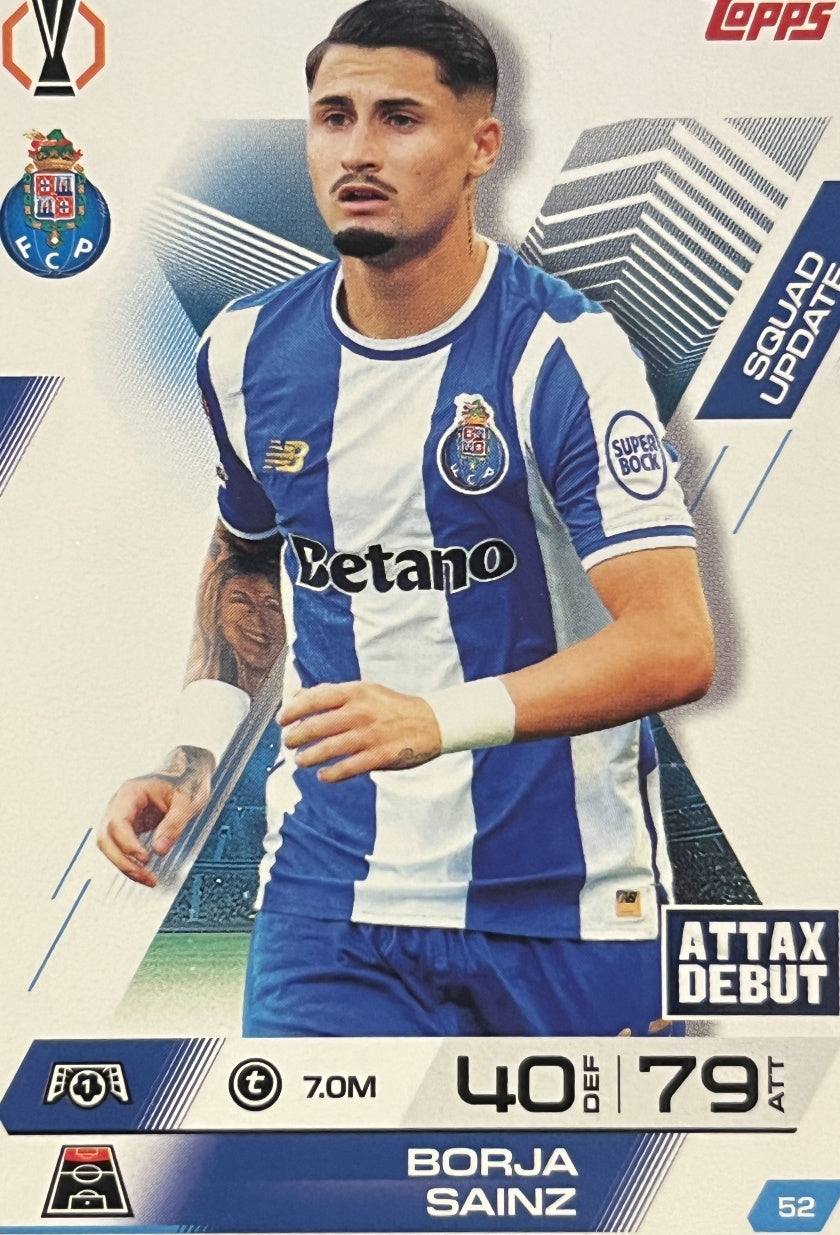Borja Sainz 2026 2026 Topps Match Attax Extra 2026 #52