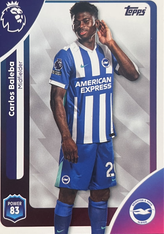 Carlos Baleba 2026 2026 Topps Premier League #80