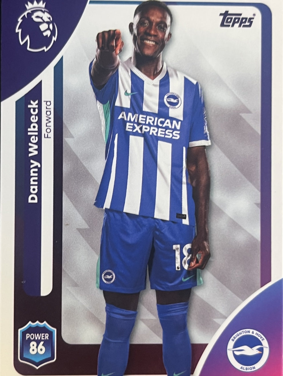 Danny Welbeck 2026 2026 Topps Premier League #85