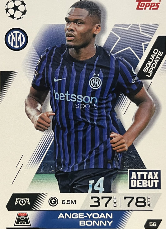 Ange-Yoan Bonny 2026 2026 Topps Match Attax Extra 2026 #56