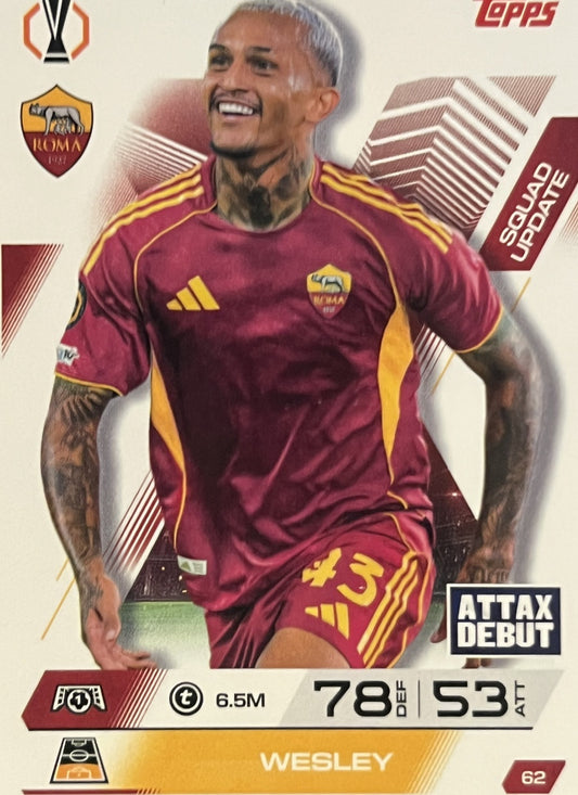 Wesley 2026 2026 Topps Match Attax Extra 2026 #62