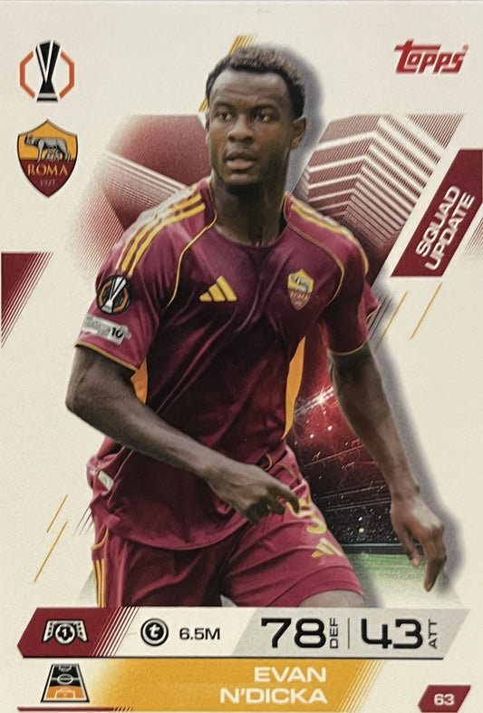 Even Ndicka 2026 2026 Topps Match Attax Extra 2026 #63