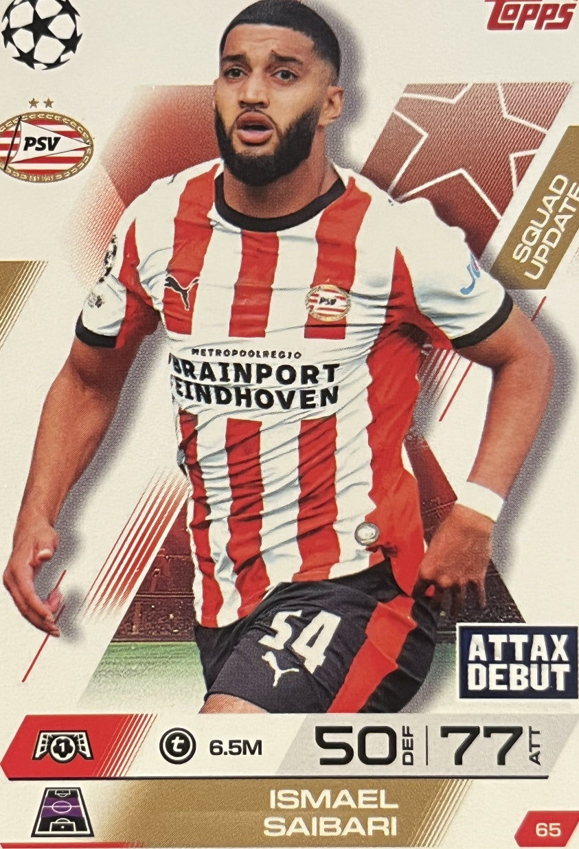 Ismael Saibari 2026 2026 Topps Match Attax Extra 2026 #65