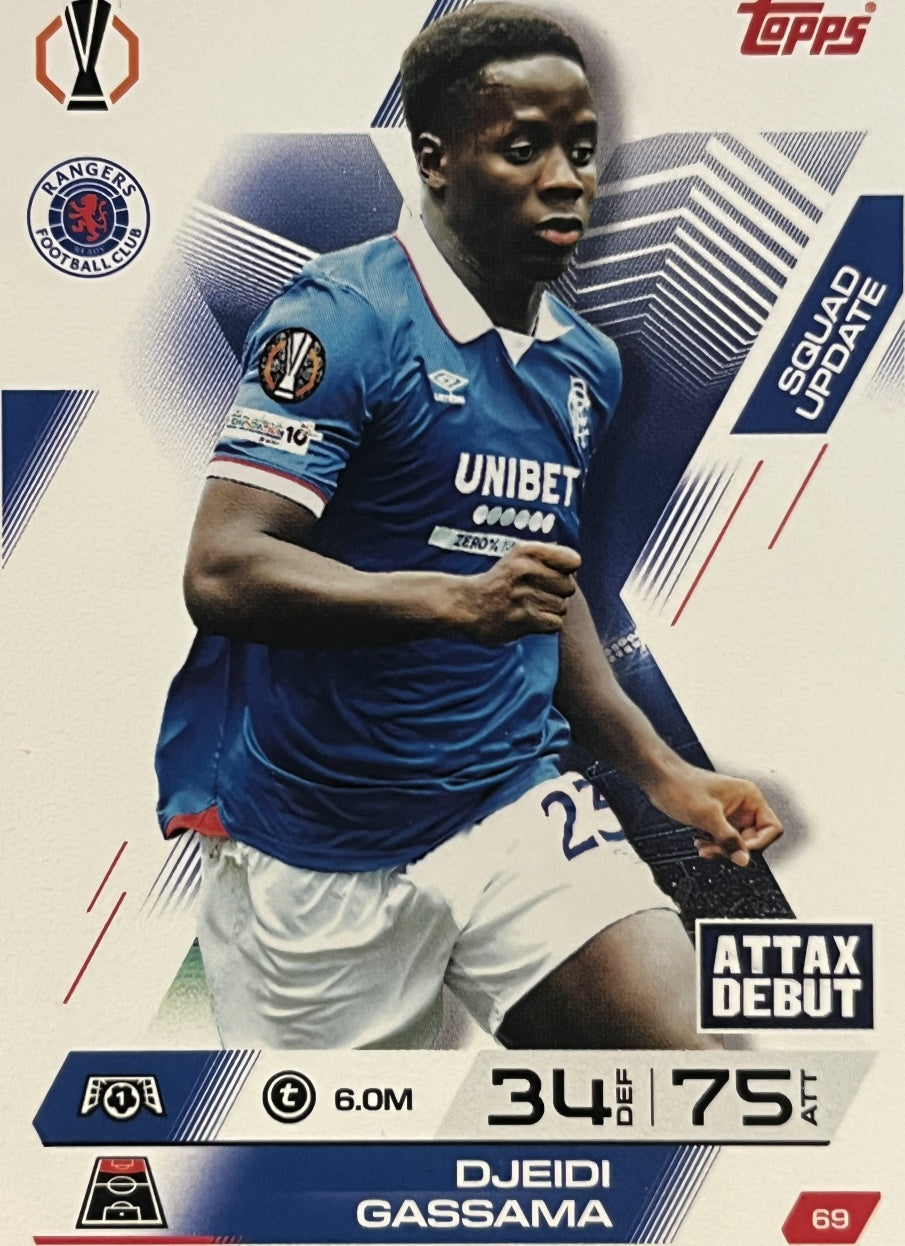 Djeidi Gassama 2026 2026 Topps Match Attax Extra 2026 #69