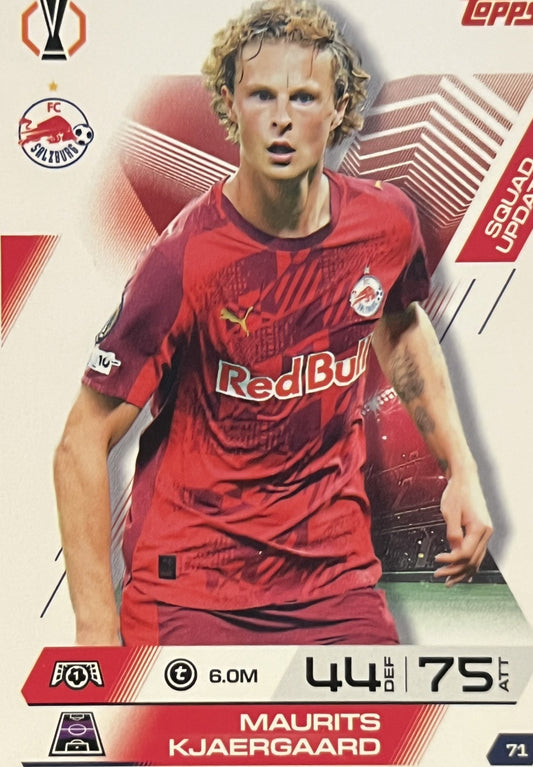 Maurits Kjaergaard 2026 2026 Topps Match Attax Extra 2026 #71