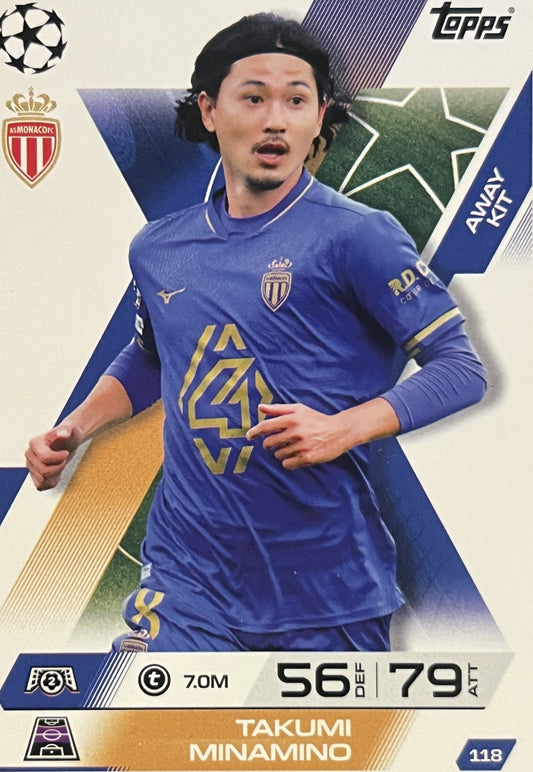 Takumi Minamino 2026 2026 Topps Match Attax Extra 2026 #118