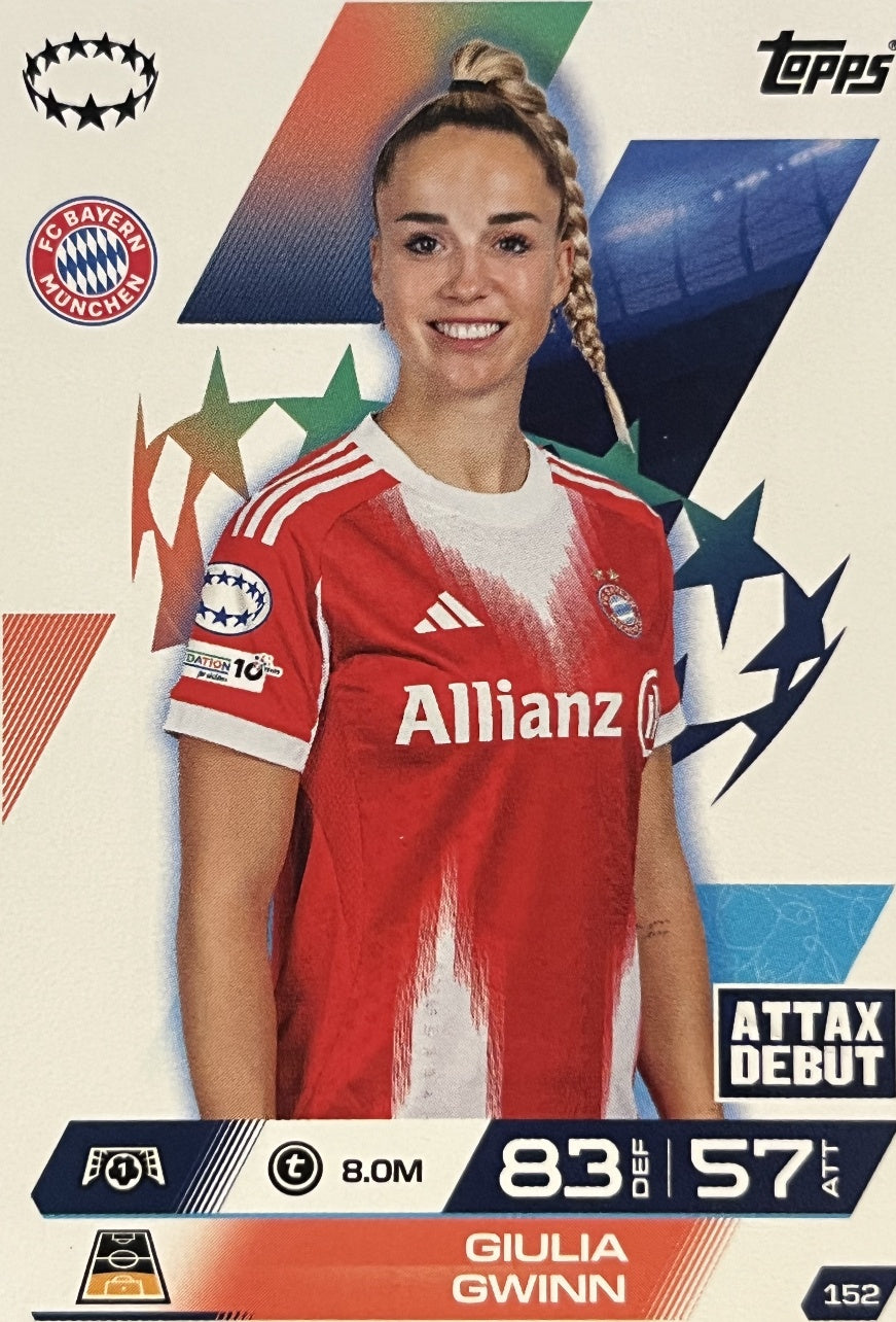 Giulia Gwinn 2026 2026 Topps Match Attax Extra 2026 #152