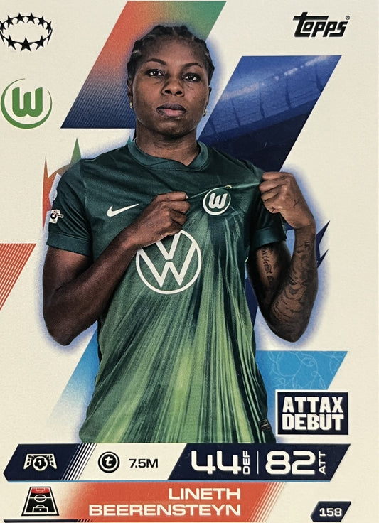 Lineth Beerensteyn 2026 2026 Topps Match Attax Extra 2026 #158
