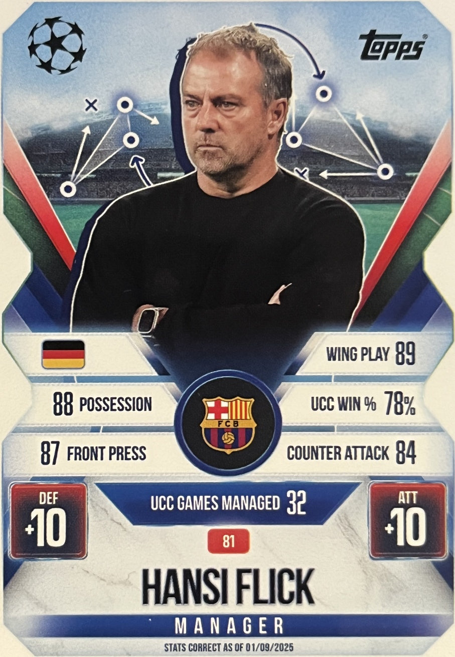 Hansi Flick 2026 2026 Topps Match Attax Extra 2026 #81