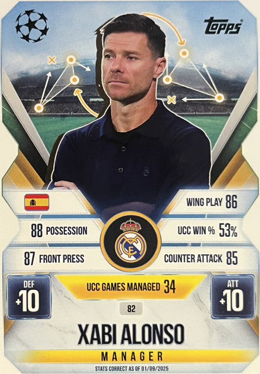 Xabi Alonso 2026 2026 Topps Match Attax Extra 2026 #82