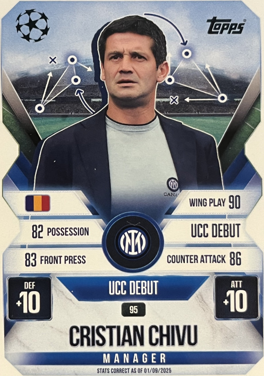 Cristian Chivu 2026 2026 Topps Match Attax Extra 2026 #95