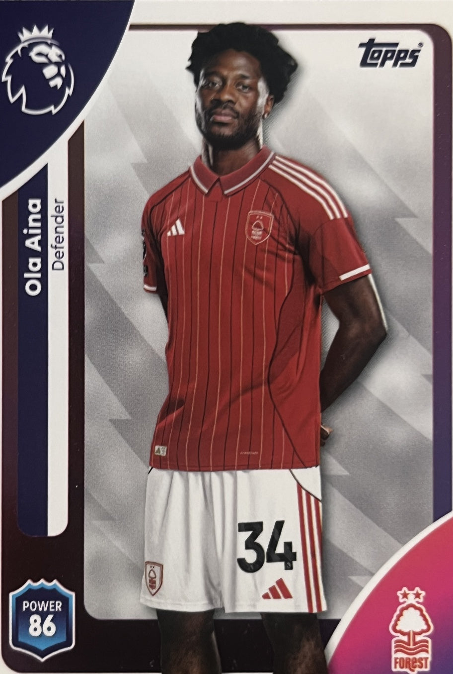 Ola Aina 2026 2026 Topps Premier League #238