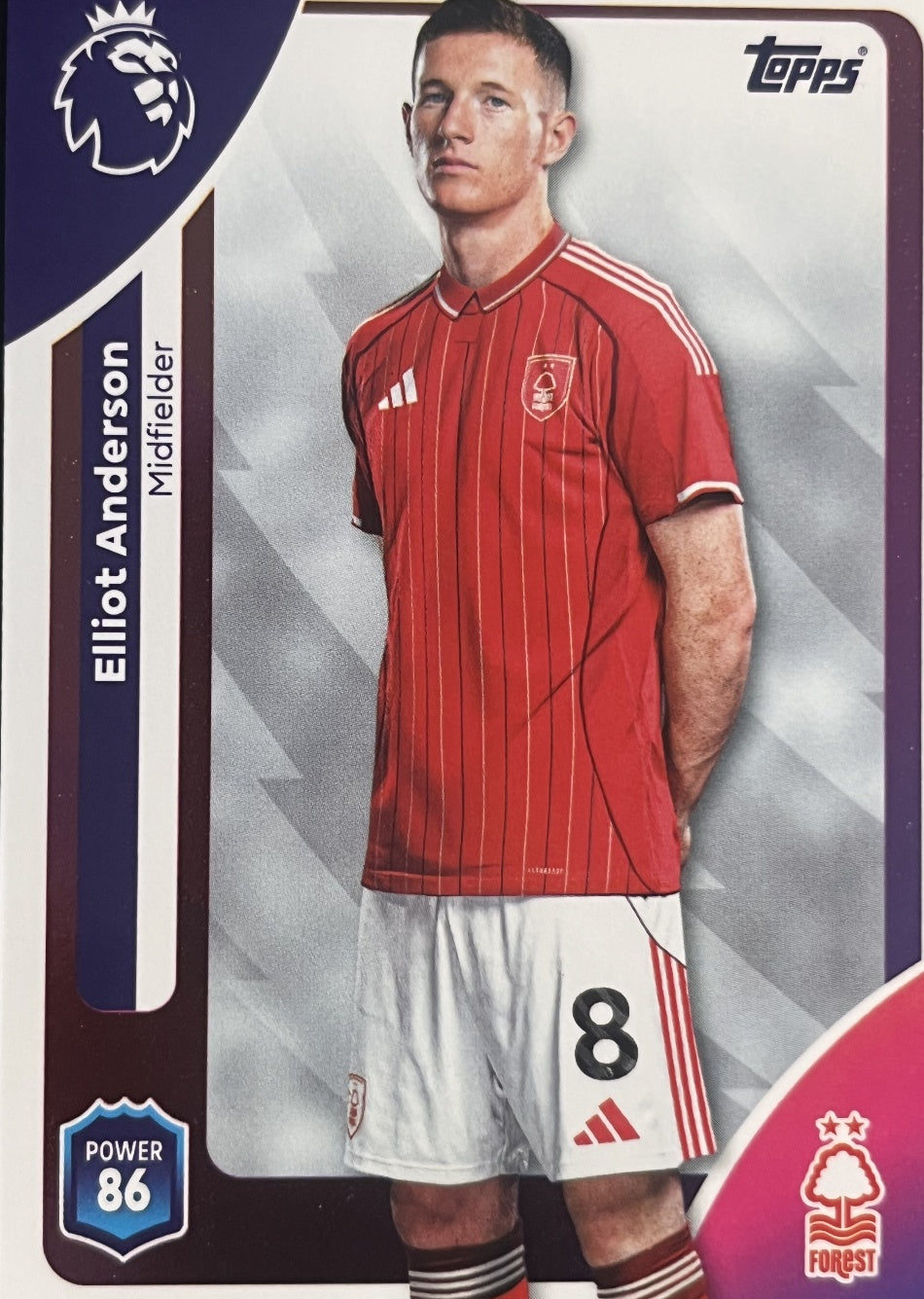 Elliot Anderson 2026 2026 Topps Premier League #244