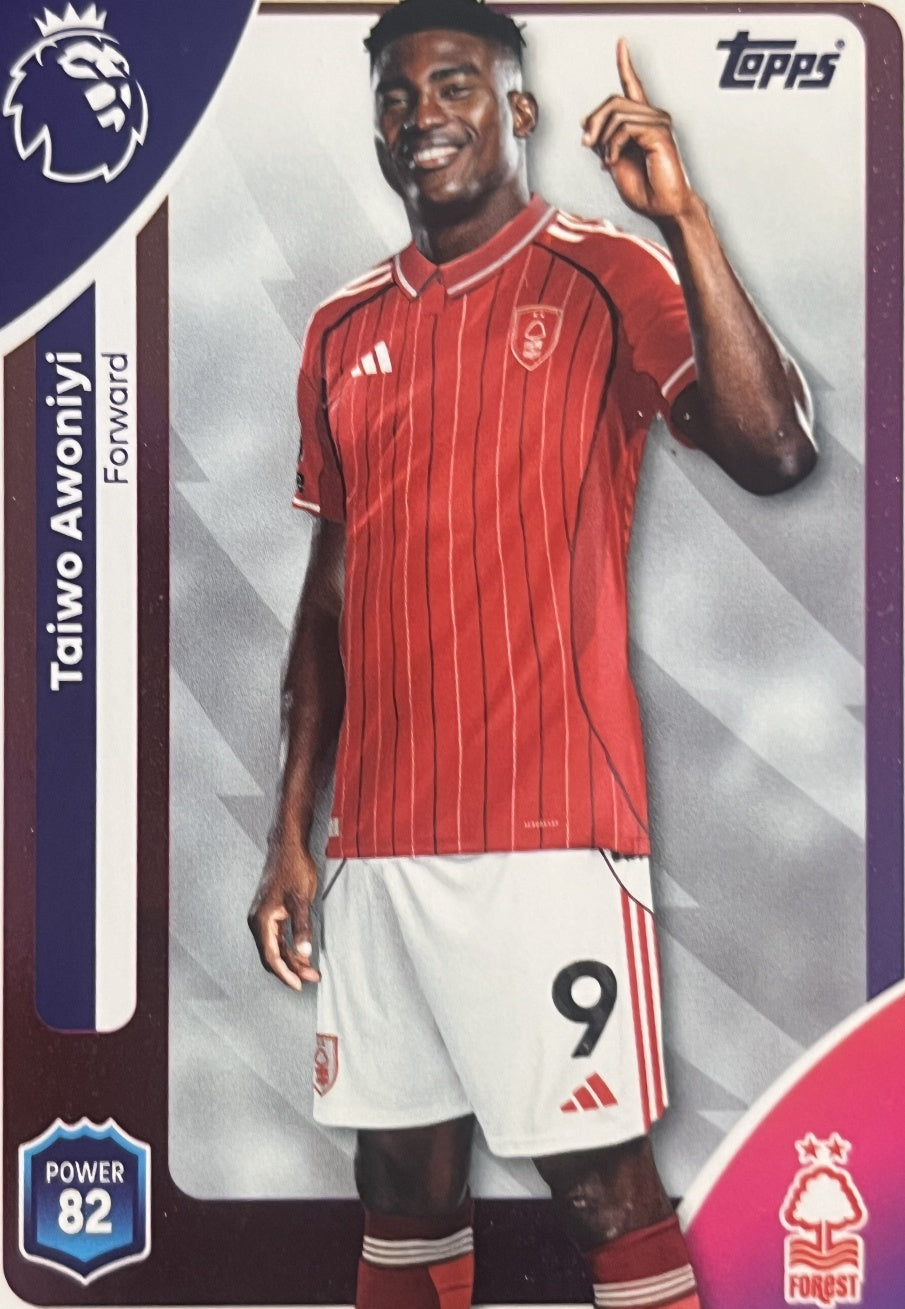 Taiwo Awoniyi 2026 2026 Topps Premier League #248