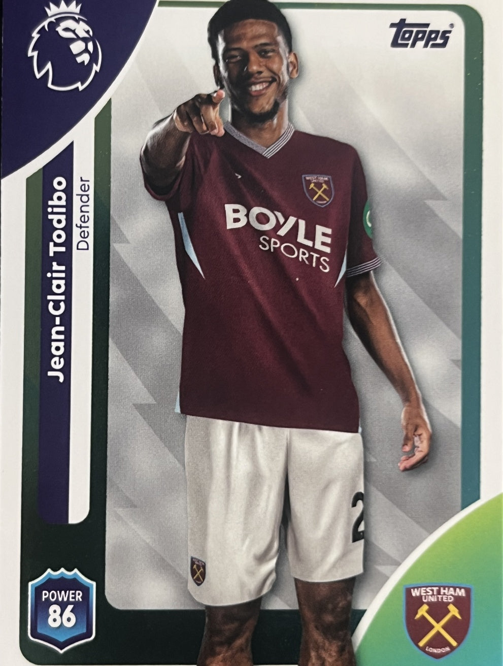 Jean-Clair Todibo 2026 2026 Topps Premier League #273