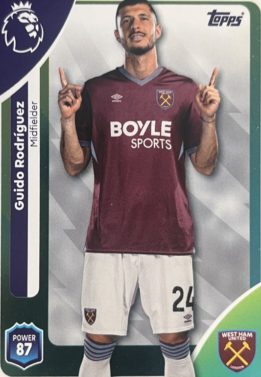 Guido Rodríguez 2026 2026 Topps Premier League #280