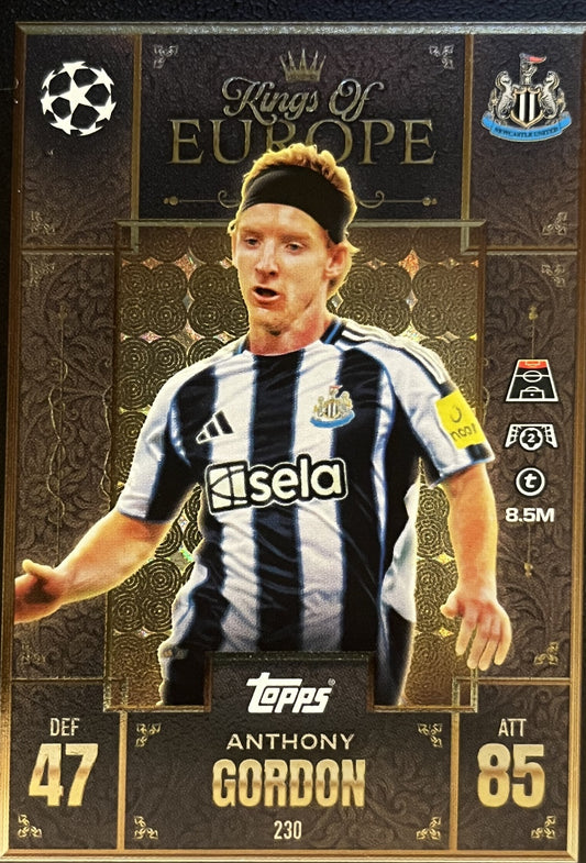 Anthony Gordon 2026 2026 Topps Match Attax Extra 2026 #230