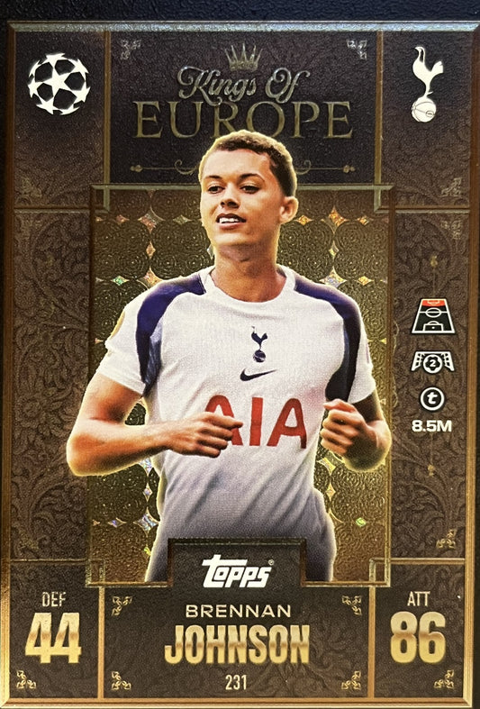 Brennan Johnson 2026 2026 Topps Match Attax Extra 2026 #231