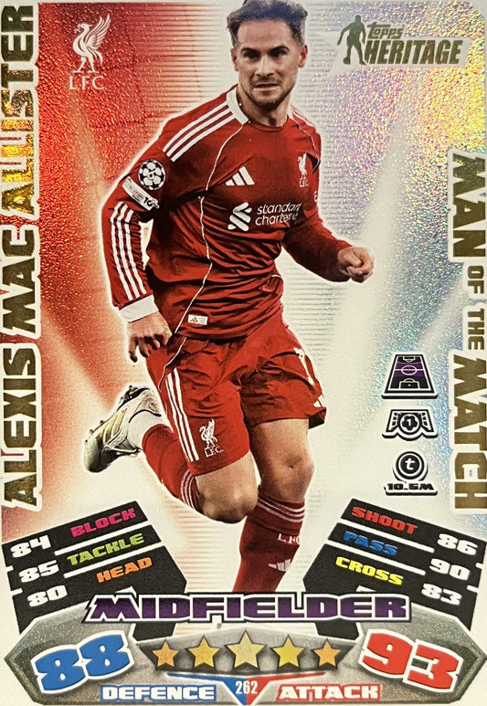 Alexis Mac Allister 2026 2026 Topps Match Attax Extra 2026 #262