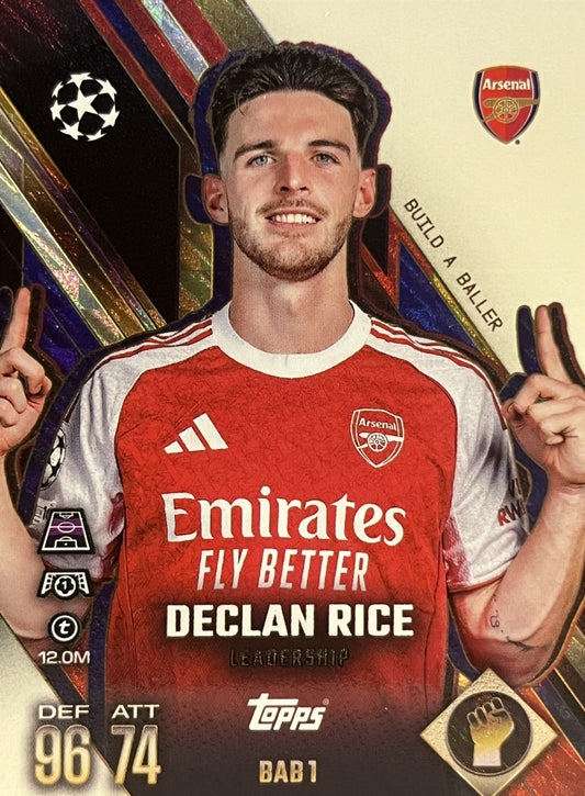 Declan Rice 2026 2026 Topps Match Attax Extra 2026 #BAB 1