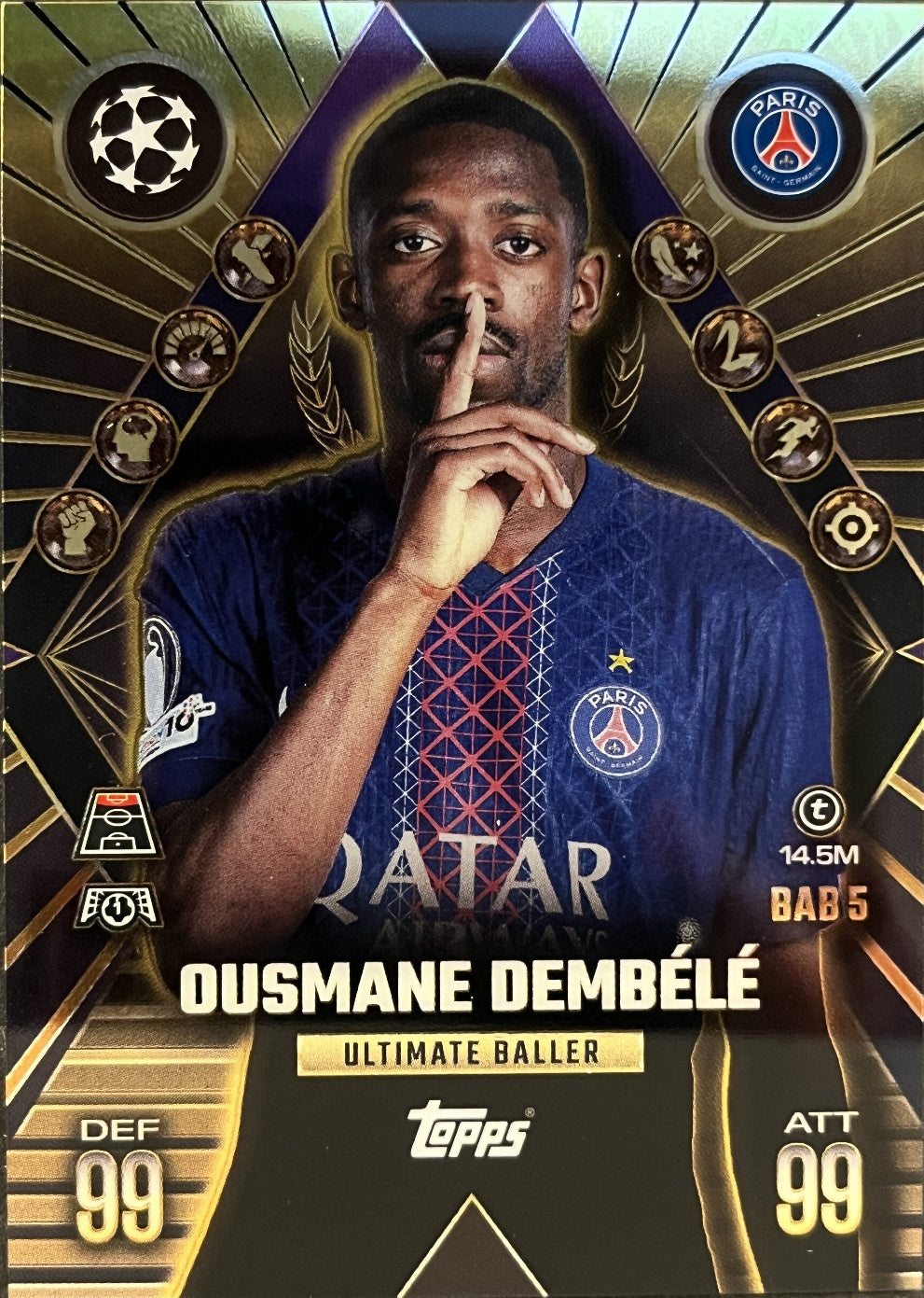 Ousmane Dembele 2026 2026 Topps Match Attax Extra 2026 #BAB 5